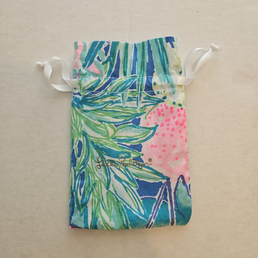 Lilly Pulitzer Drawstring Jewelry Travel Bag